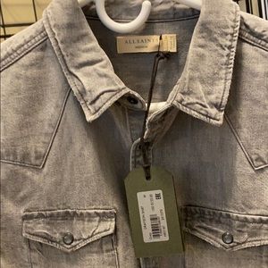 All saints denim Drayson shirt